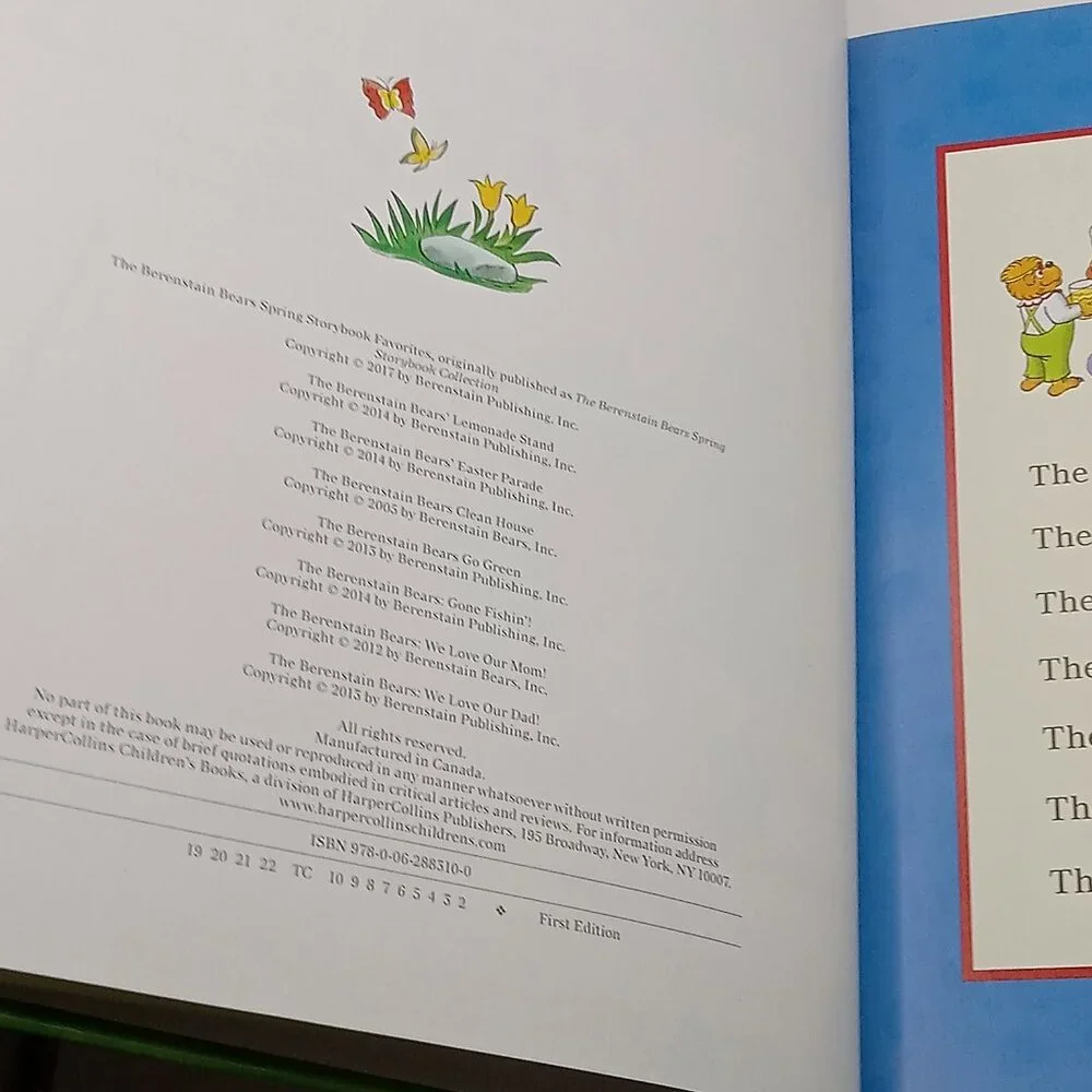 BERENSTAIN BEARS SPRING Easter Storybook Favorites 7 Stories HC w/STICKERS - Picture 4 of 11
